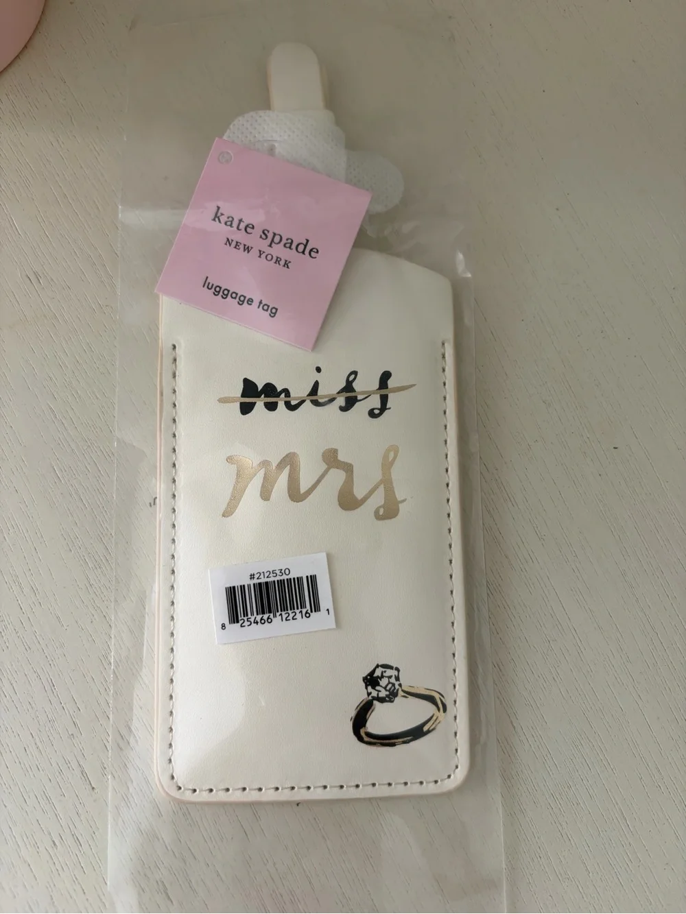 Kate Spade MISS to MRS Tumbler & Luggage Tag - Picture 4 of 5